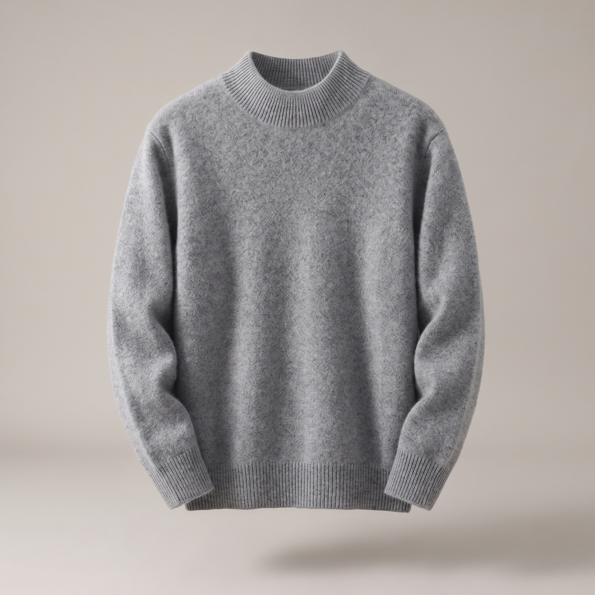 Damen Kaschmir Pullover mit Stehkragen warm und weich