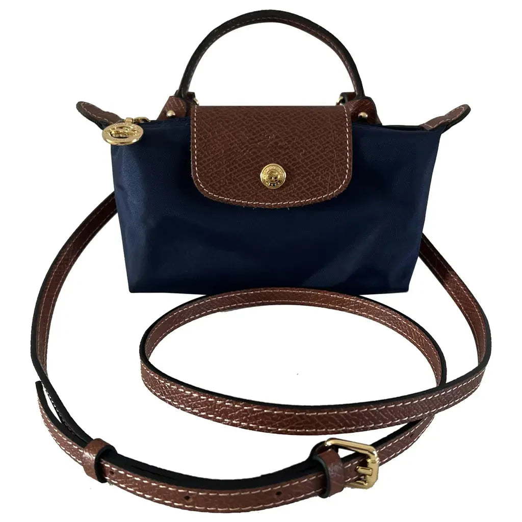 Damen Mini Crossbody Tasche aus Leder mit verstellbarem Trageriemen