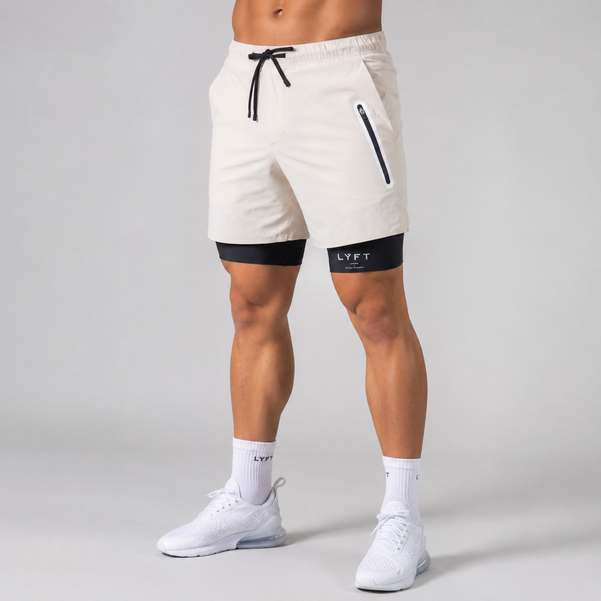 Herren Trainingsshorts mit Kompressionsfutter