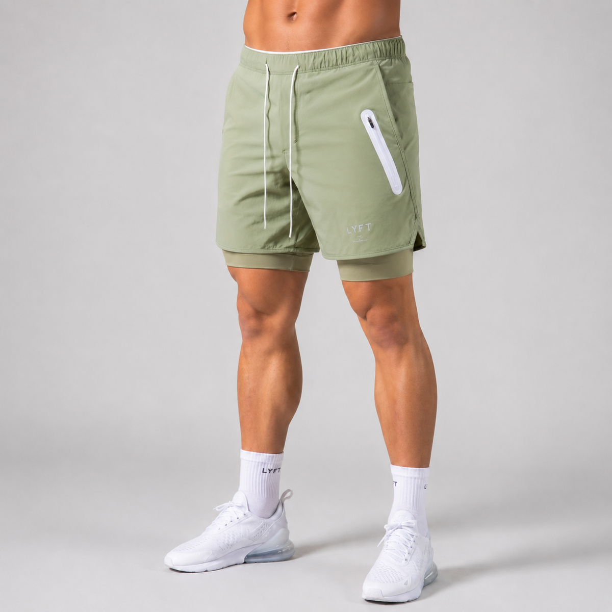 Herren Trainingsshorts mit Kompressionsfutter