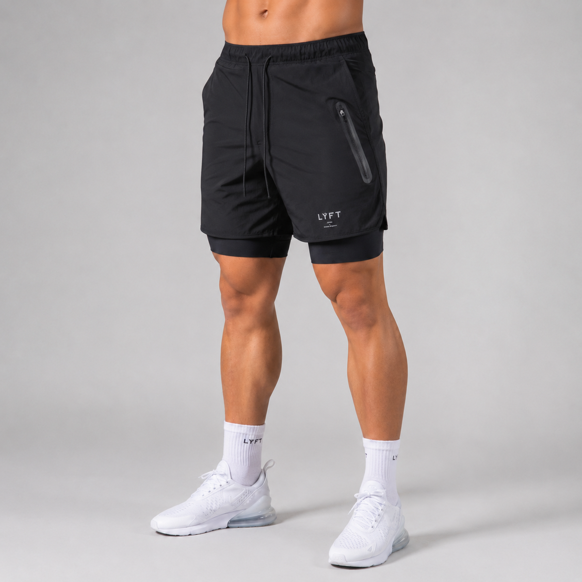 Herren Trainingsshorts mit Kompressionsfutter