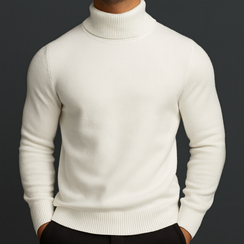 Herren Rollkragenpullover im Feinstrick