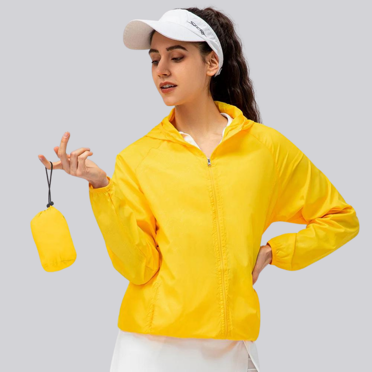 Damen wasserdichte Windjacke