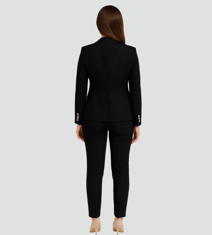 Damen Hosenanzug mit zweireihigem Blazer