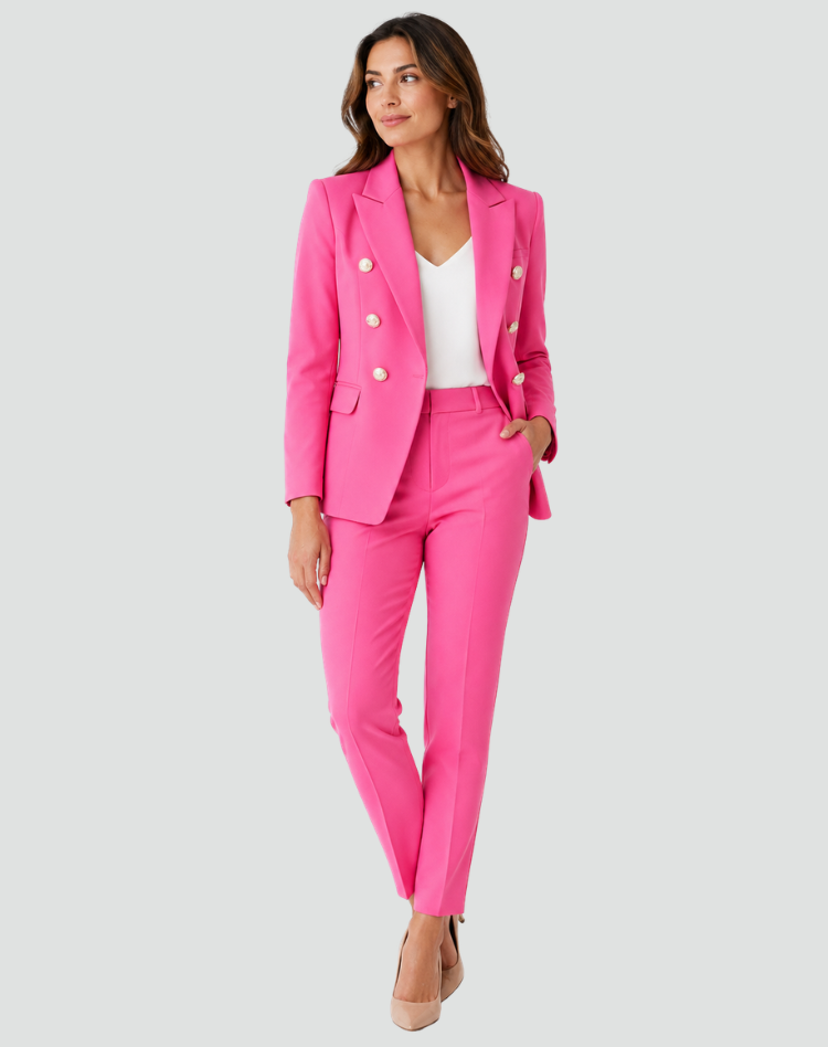 Damen Hosenanzug mit zweireihigem Blazer