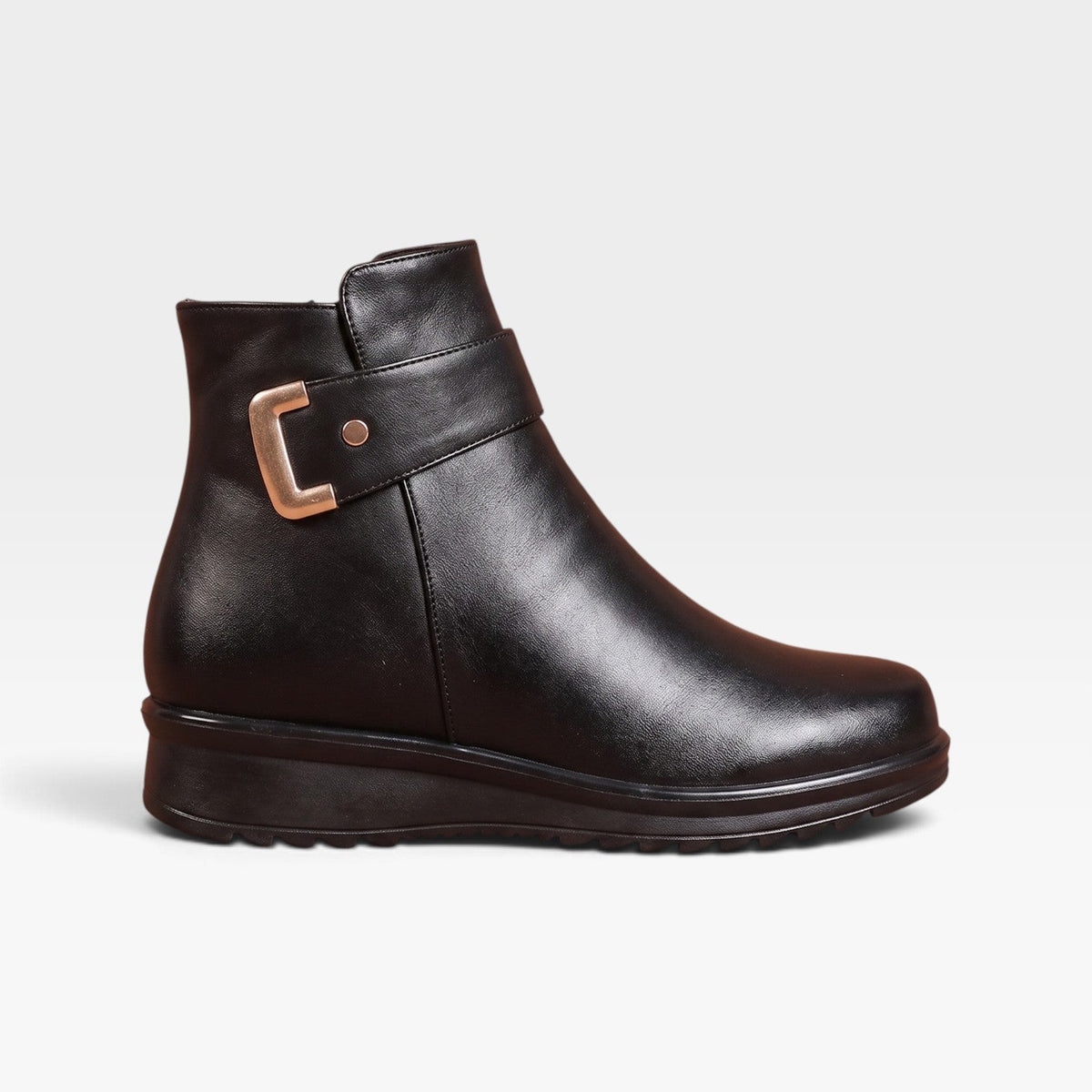 Damen Stiefeletten orthopädisch mit Keilabsatz