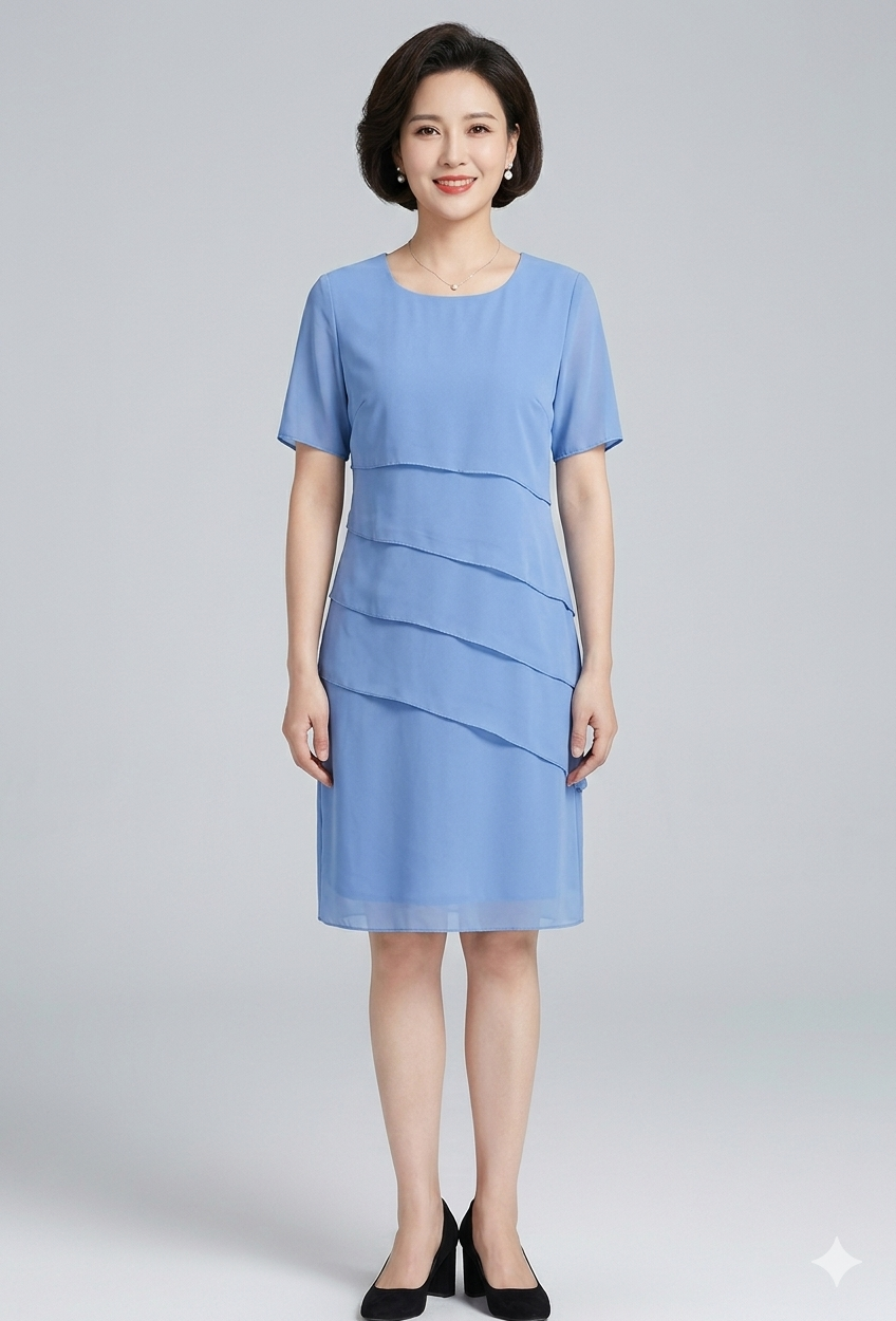 Elegantes Figurbetontes Damen Kleid