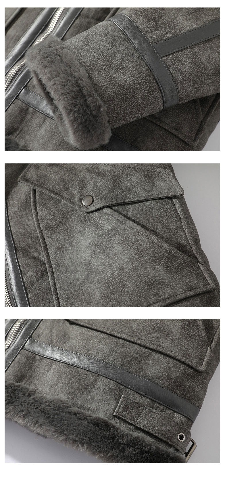 Herren Steppjacke mit Fleecefutter und Reißverschluss