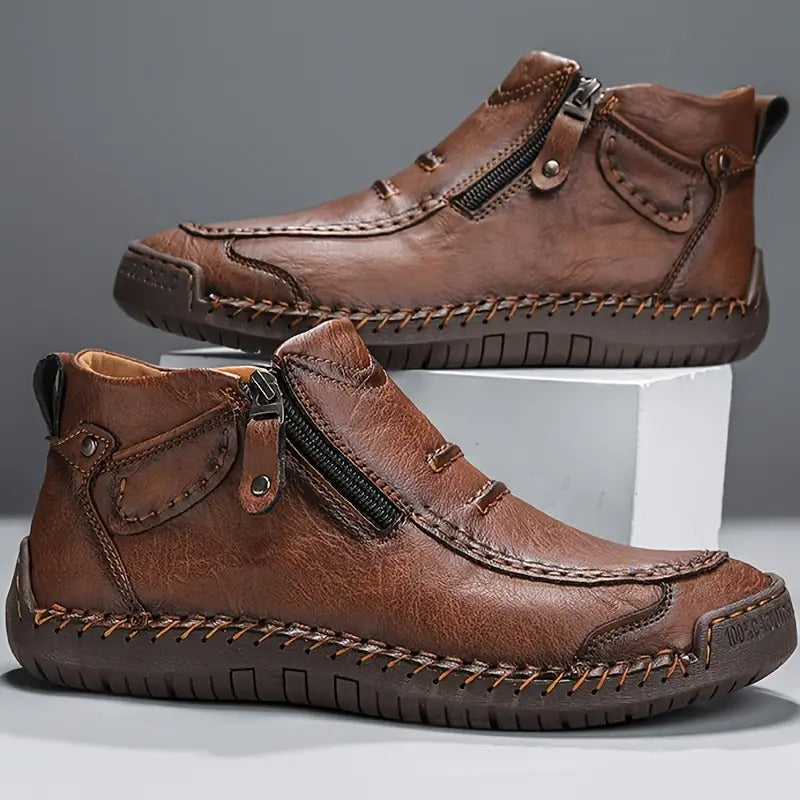 Herren Schuhe orthopädisch mit Reissverschluss