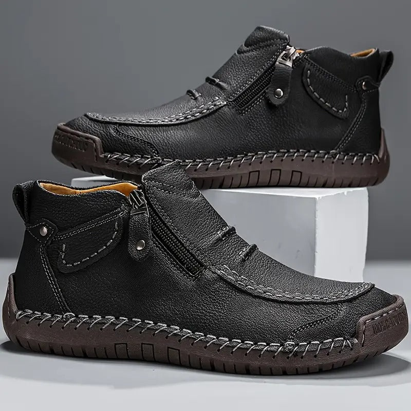 Herren Schuhe orthopädisch mit Reissverschluss