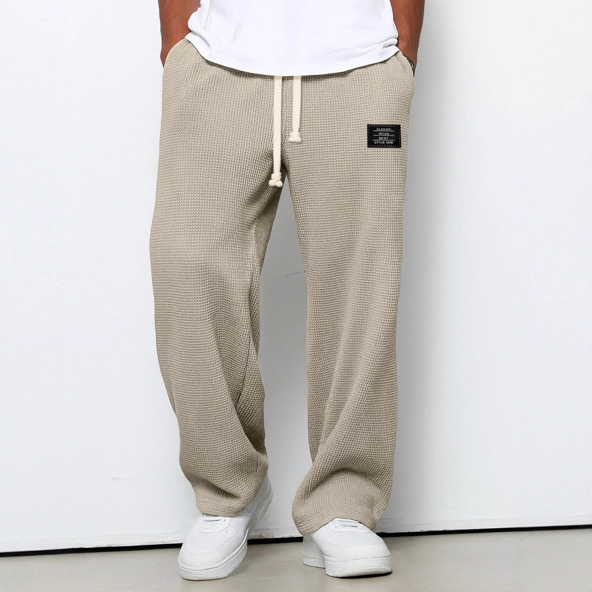 Herren weite Freizeithose mit Kordelzug