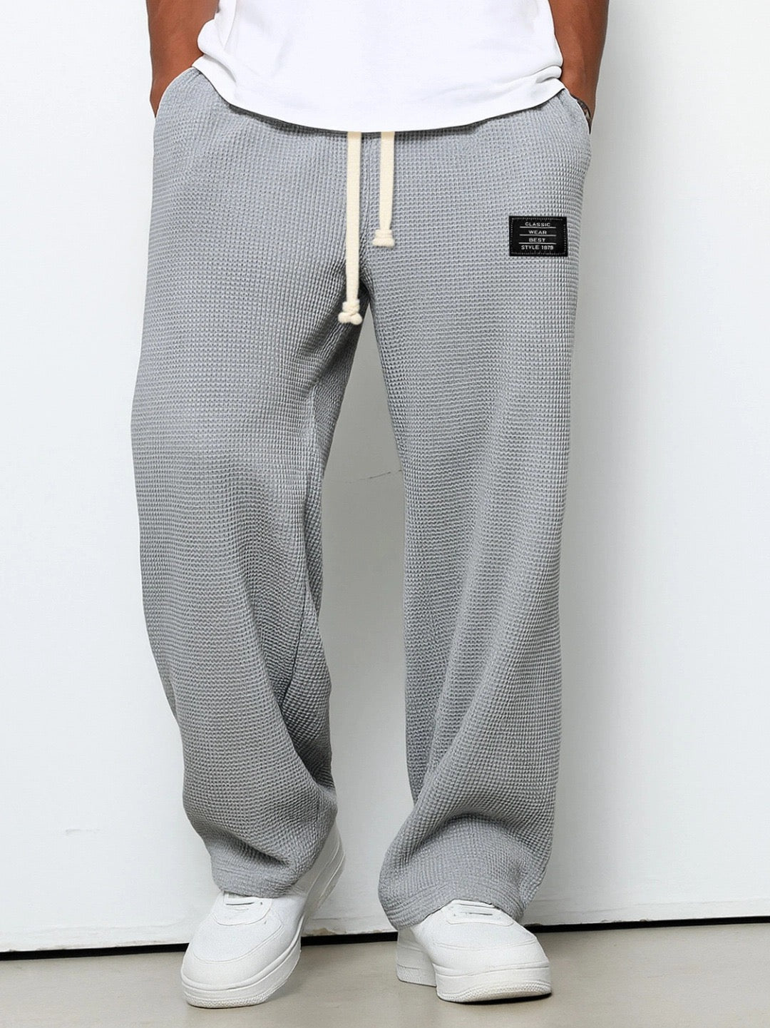 Herren weite Freizeithose mit Kordelzug