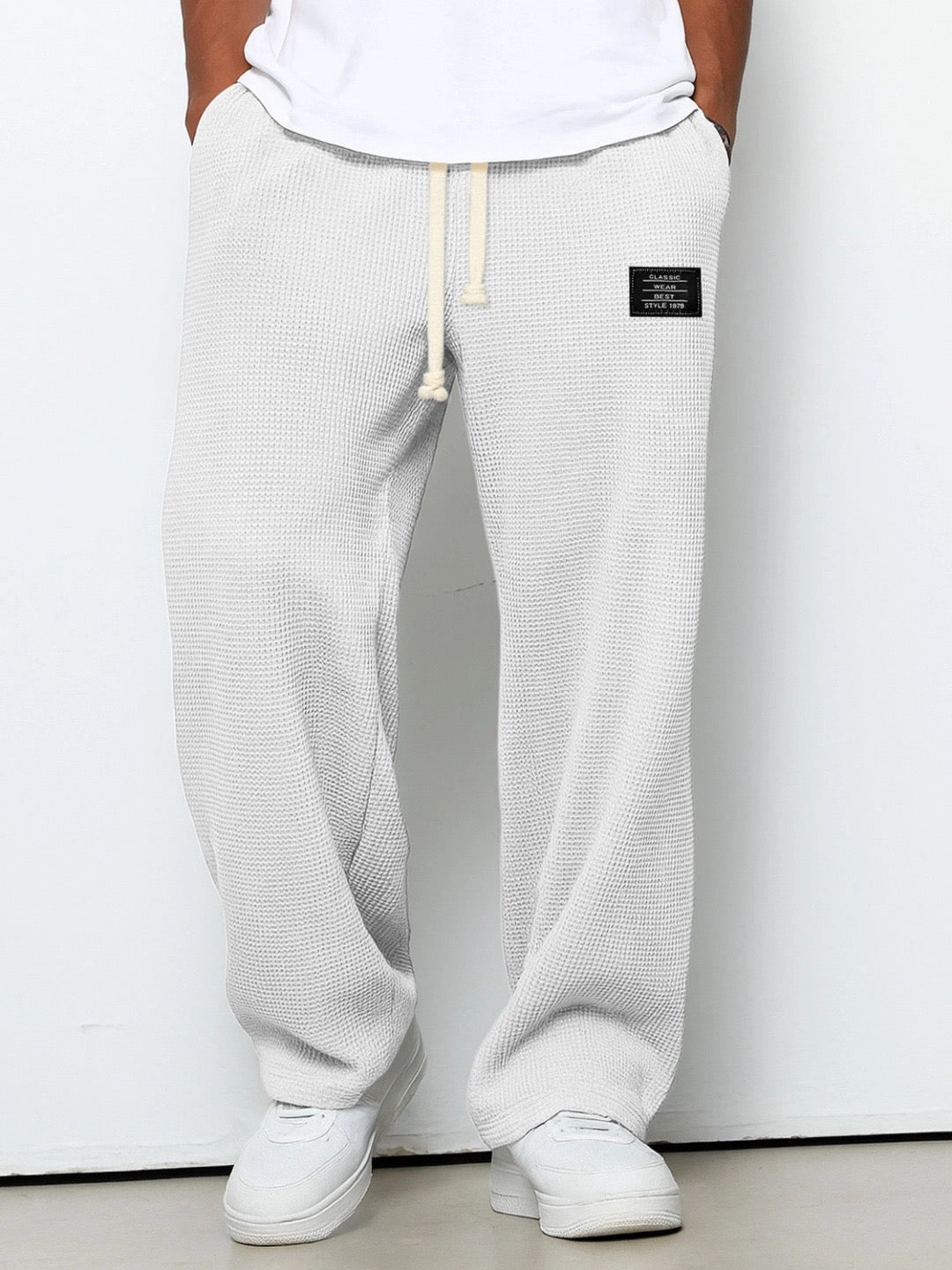 Herren weite Freizeithose mit Kordelzug