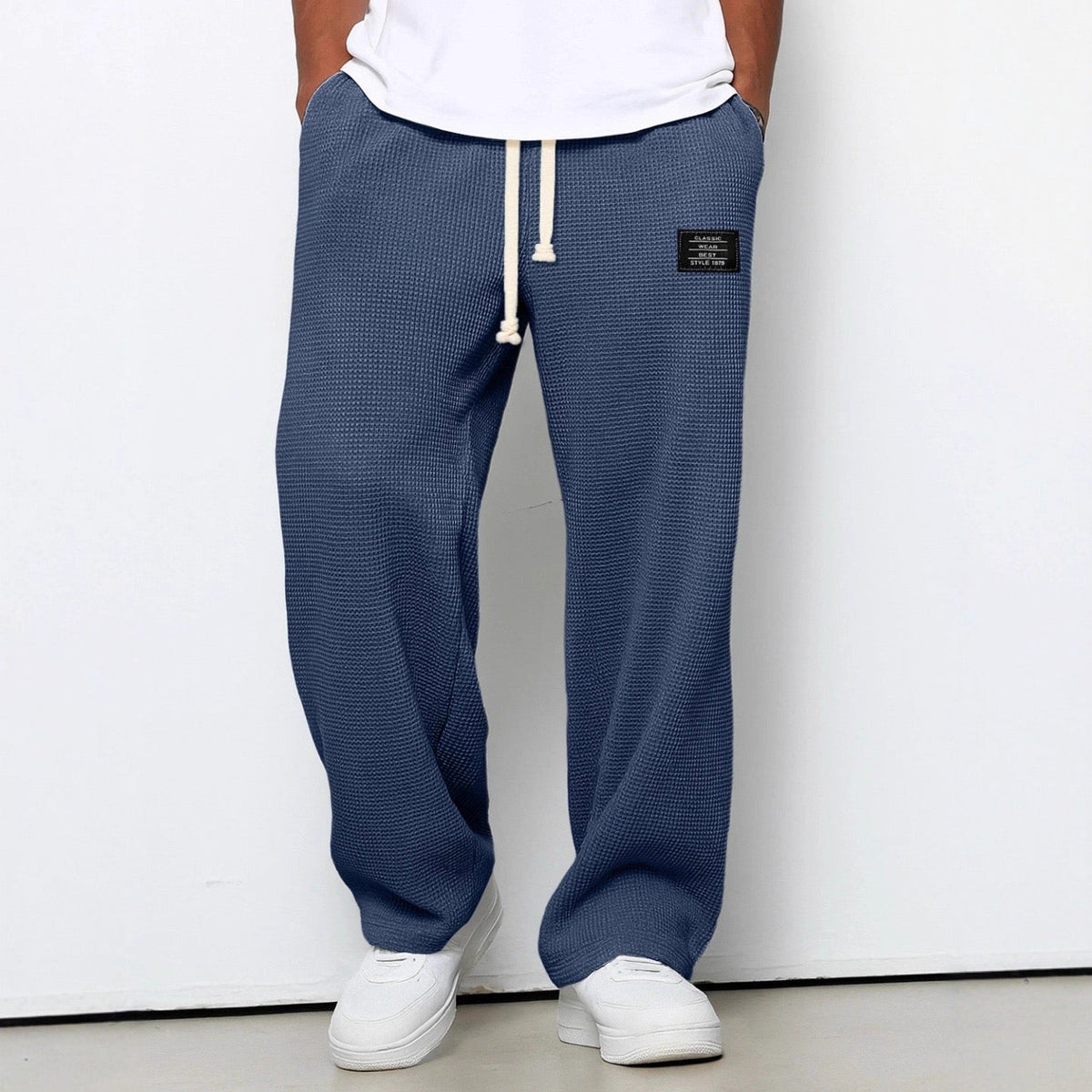 Herren weite Freizeithose mit Kordelzug