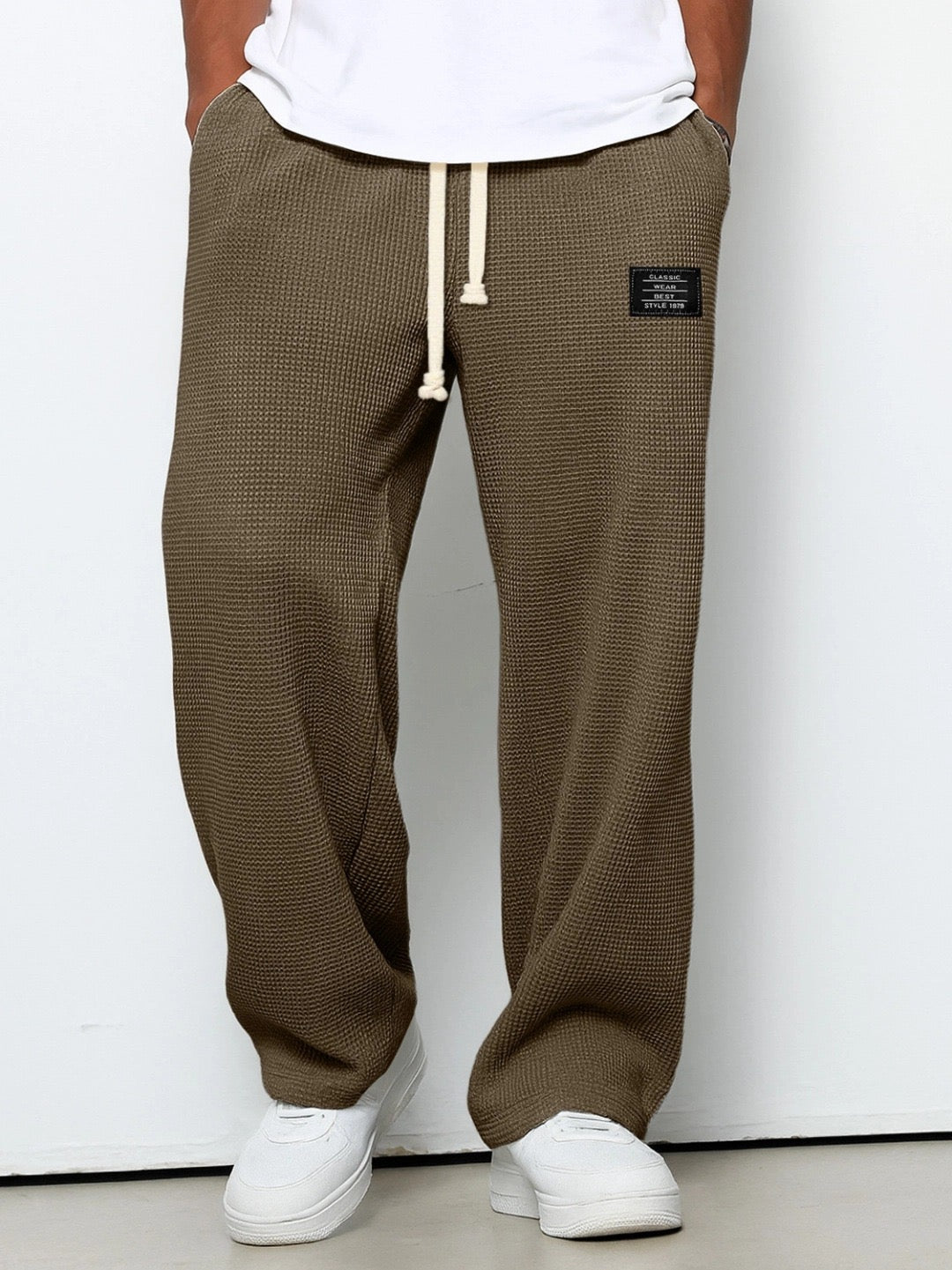 Herren weite Freizeithose mit Kordelzug