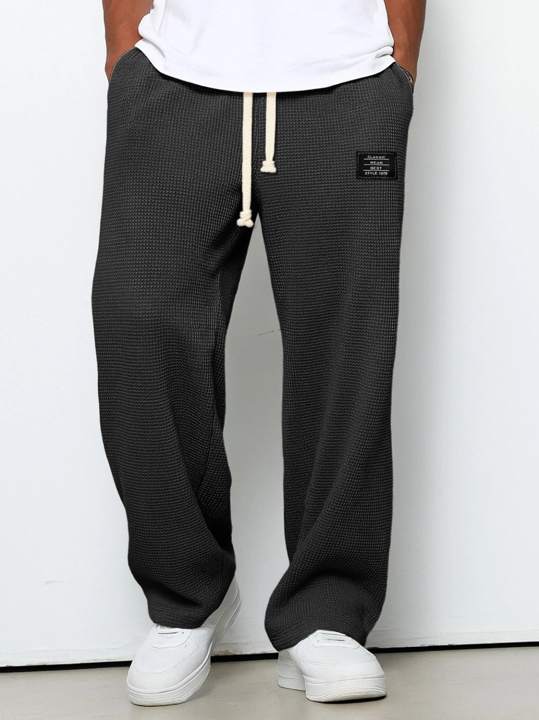 Herren weite Freizeithose mit Kordelzug