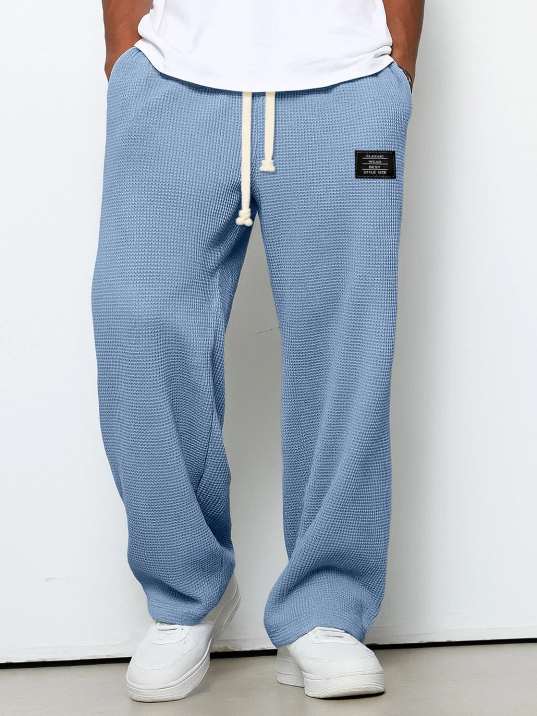Herren weite Freizeithose mit Kordelzug