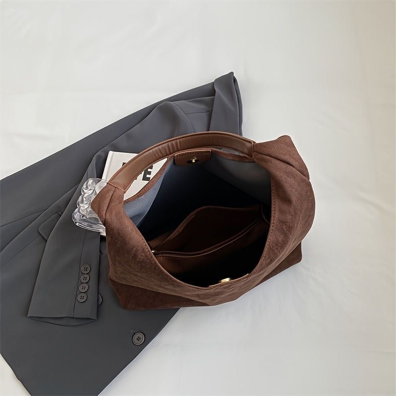 Venice Damen Tote Bag aus Veloursleder