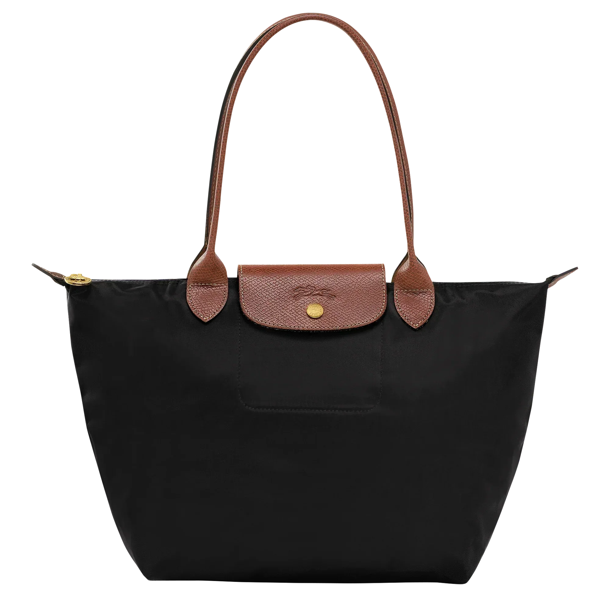 Damen Schwarze Mittlere Nylon Tote Bag