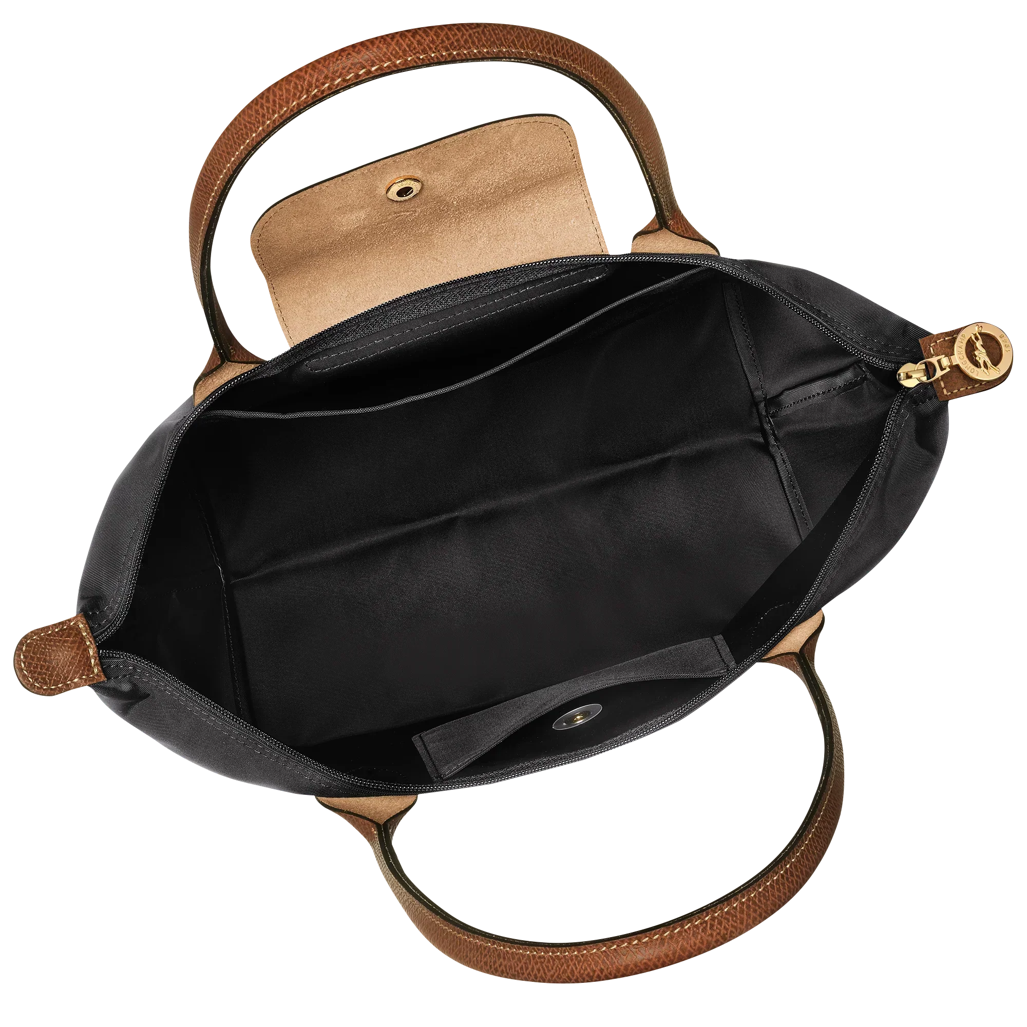 Damen Schwarze Mittlere Nylon Tote Bag