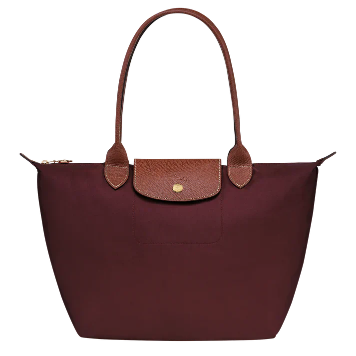 Damen Bordeaux Mittlere Nylon Tote Bag