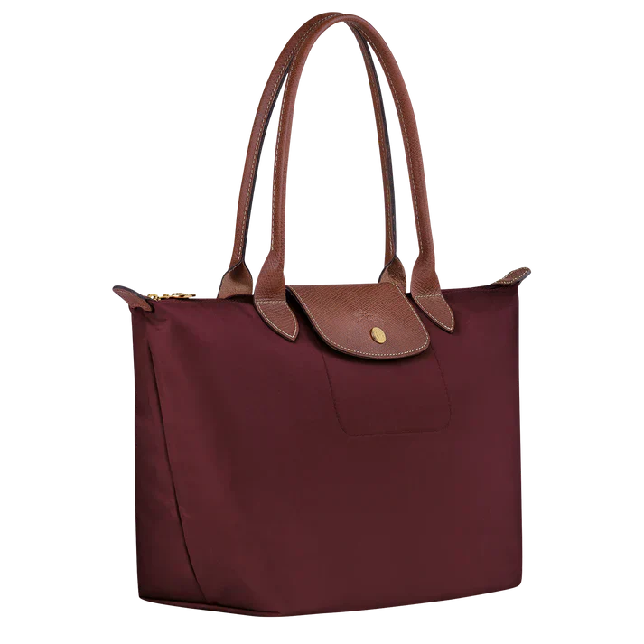 Damen Bordeaux Mittlere Nylon Tote Bag