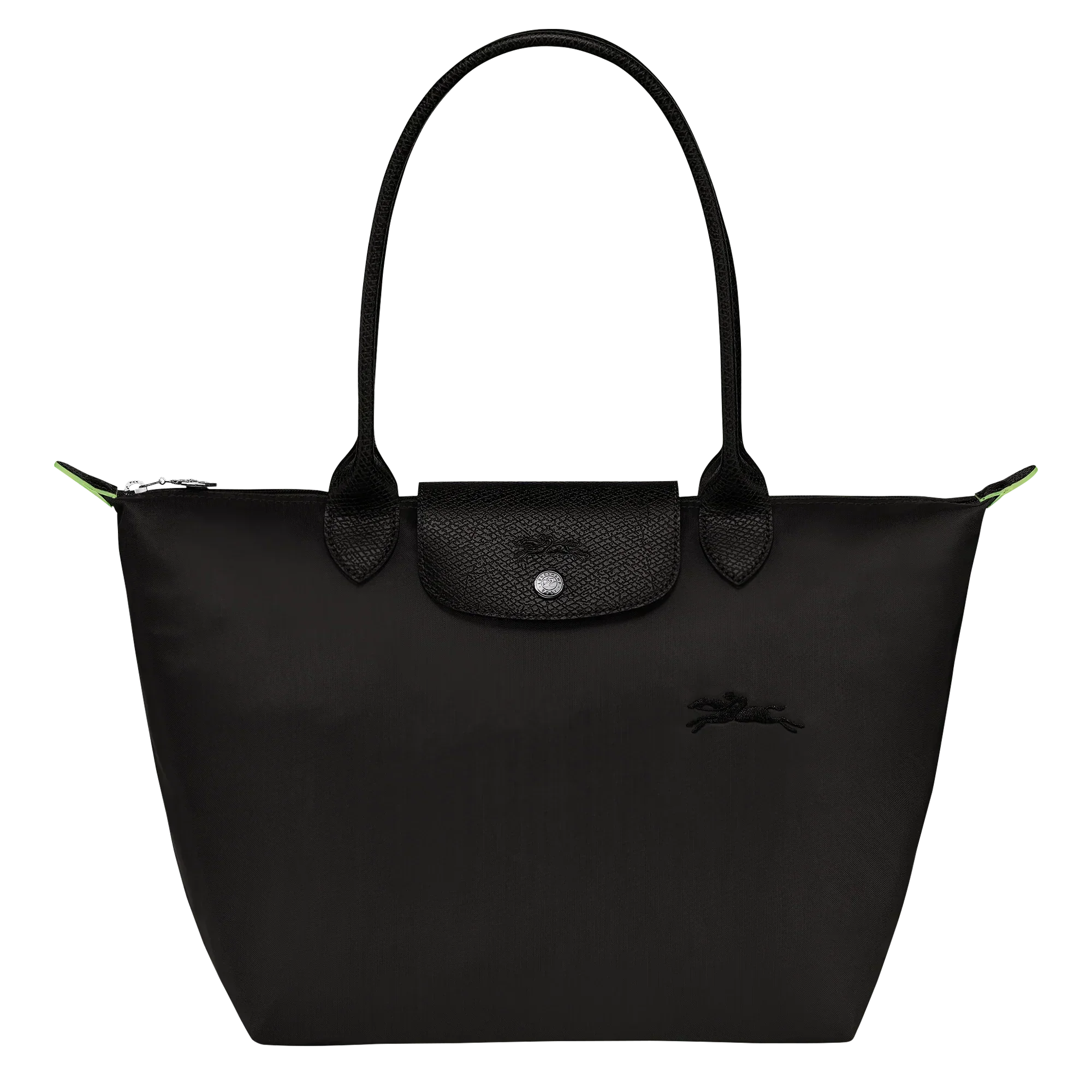 Damen Schwarze Mittlere Nylon Tote Bag