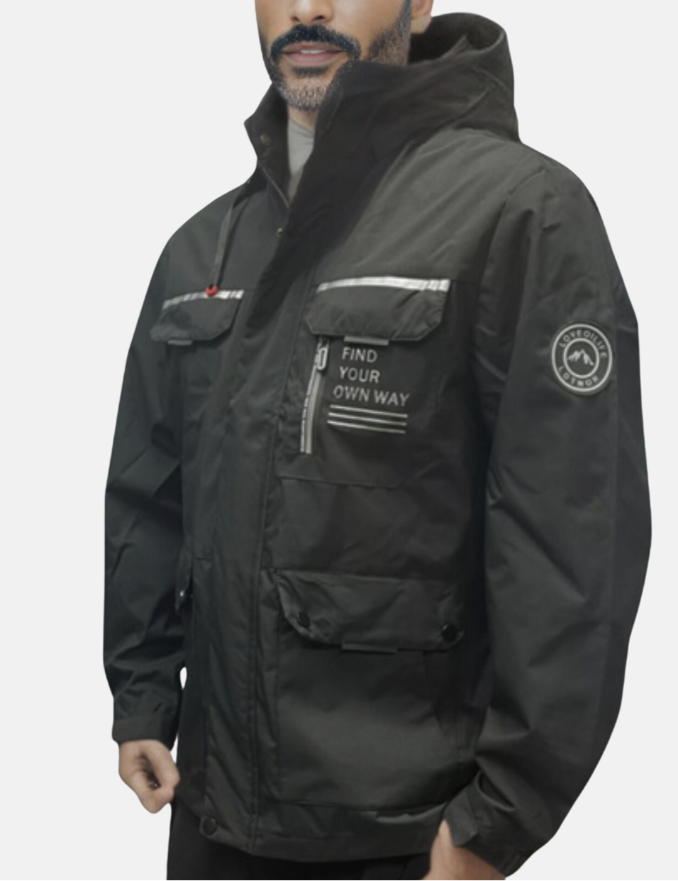 Herren wasserdichte Winterjacke für Regen und Schnee