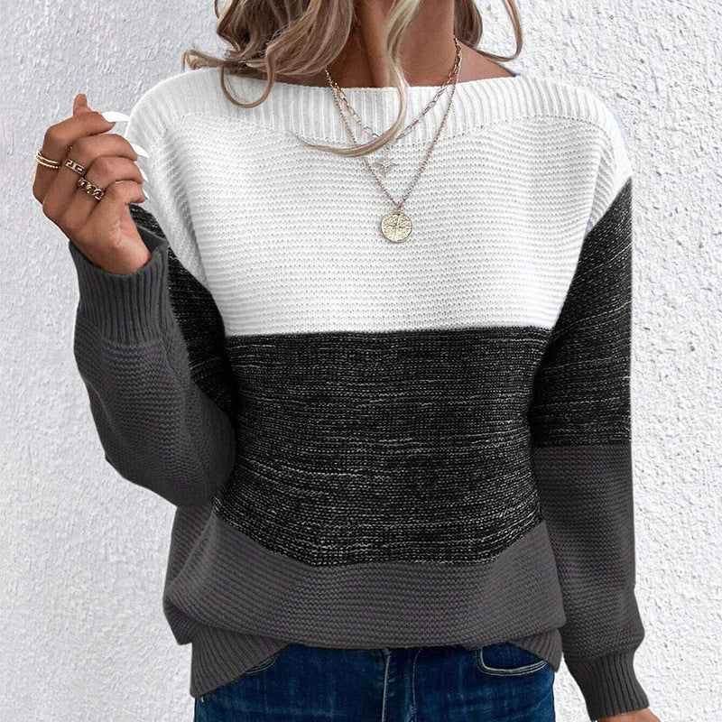 Langarm Pullover Damen kuschelig warm