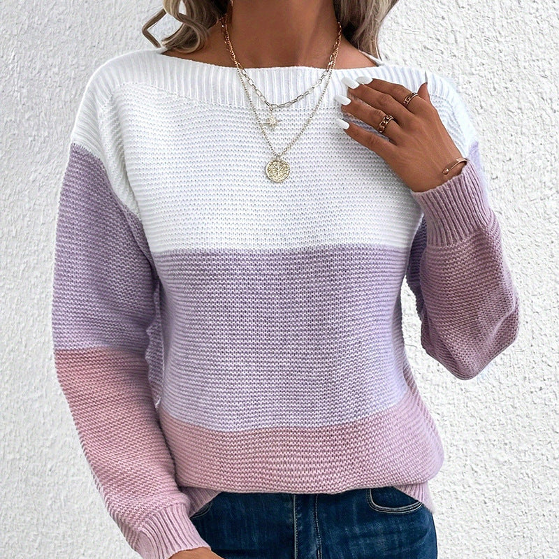 Langarm Pullover Damen kuschelig warm