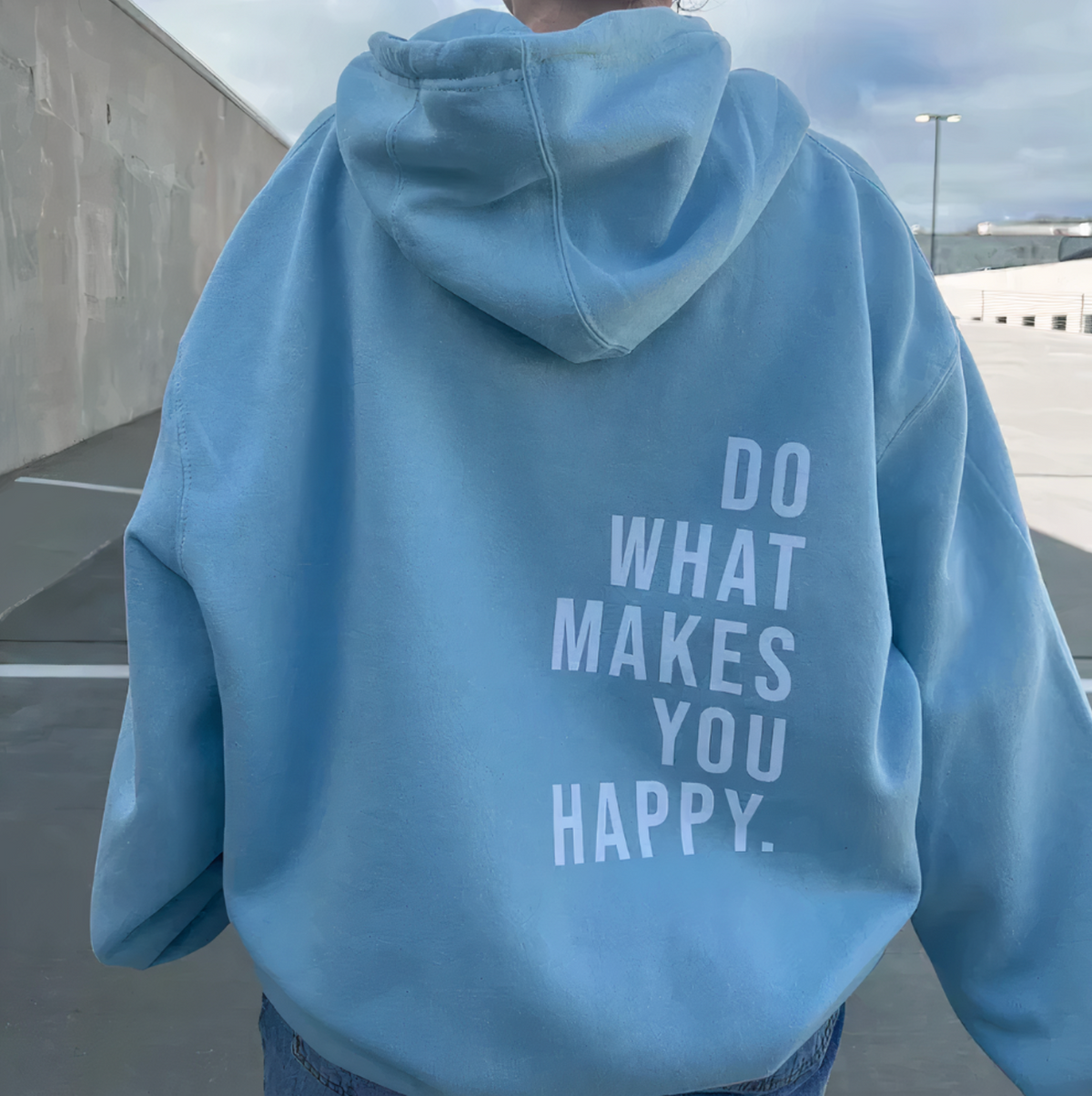 Damen Kapuzenpullover mit Buchstaben Design