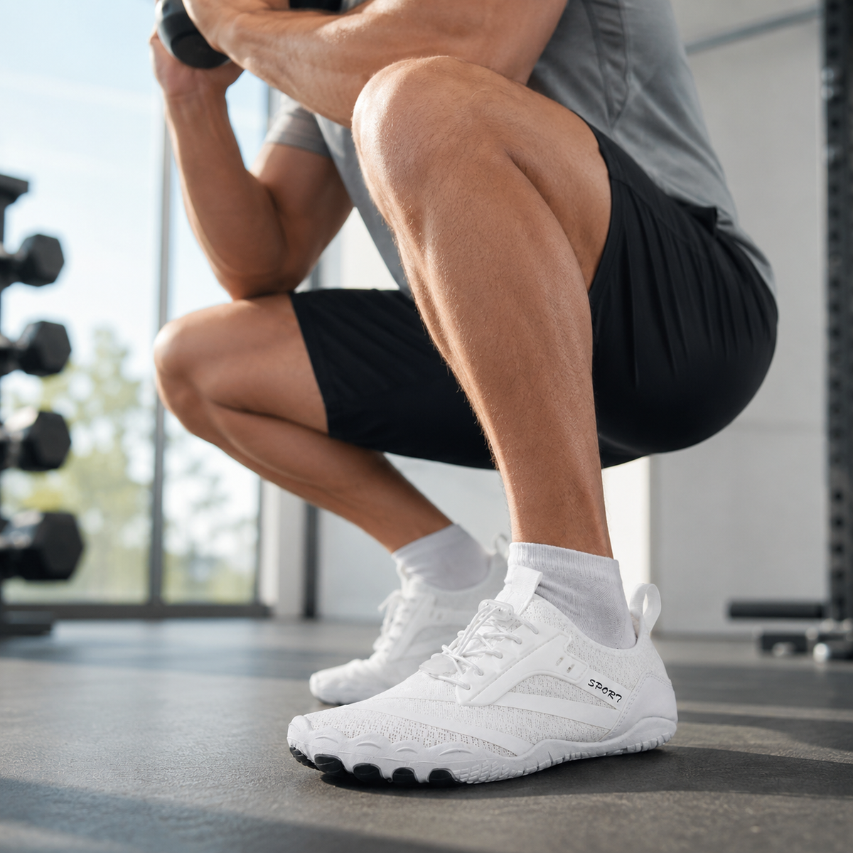 Herren Barfußschuhe mit flacher Sohle für Training