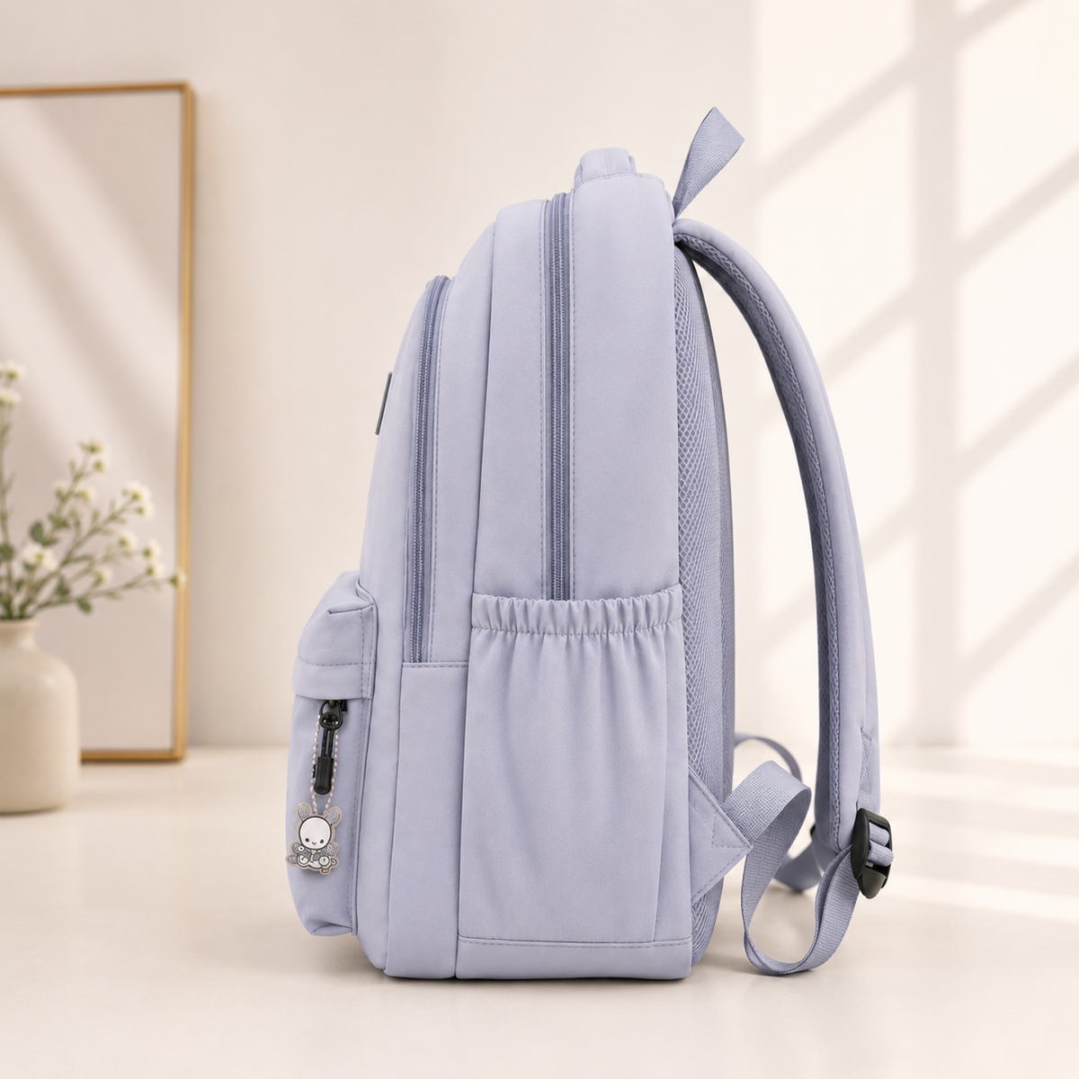 Damen Rucksack mit Laptopfach und vielen Taschen