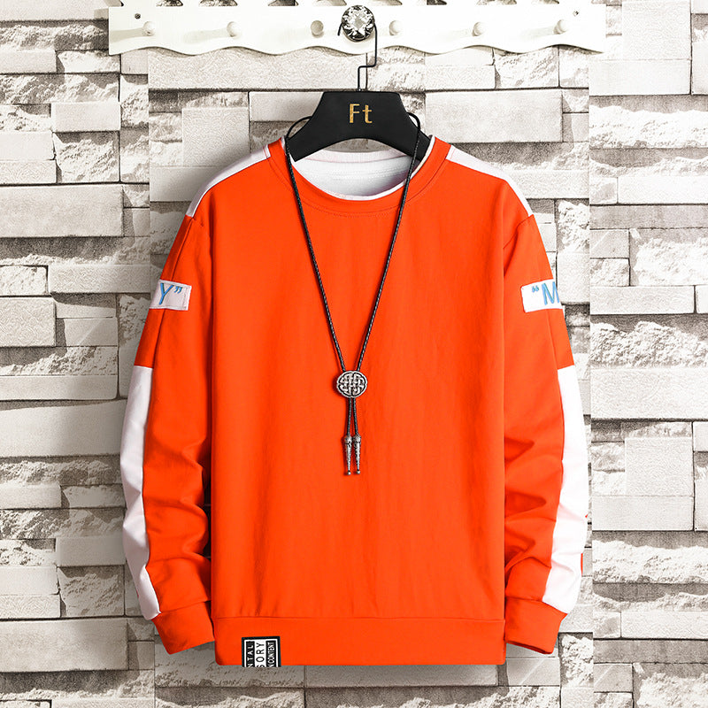 Herren Sport Sweatshirt mit Kontrastärmeln