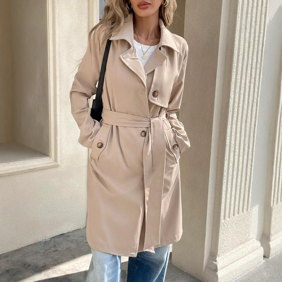 Damen Trenchcoat mit Knopfleiste