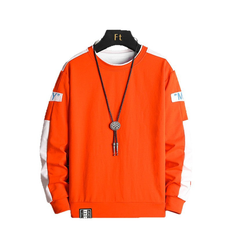 Herren Sport Sweatshirt mit Kontrastärmeln