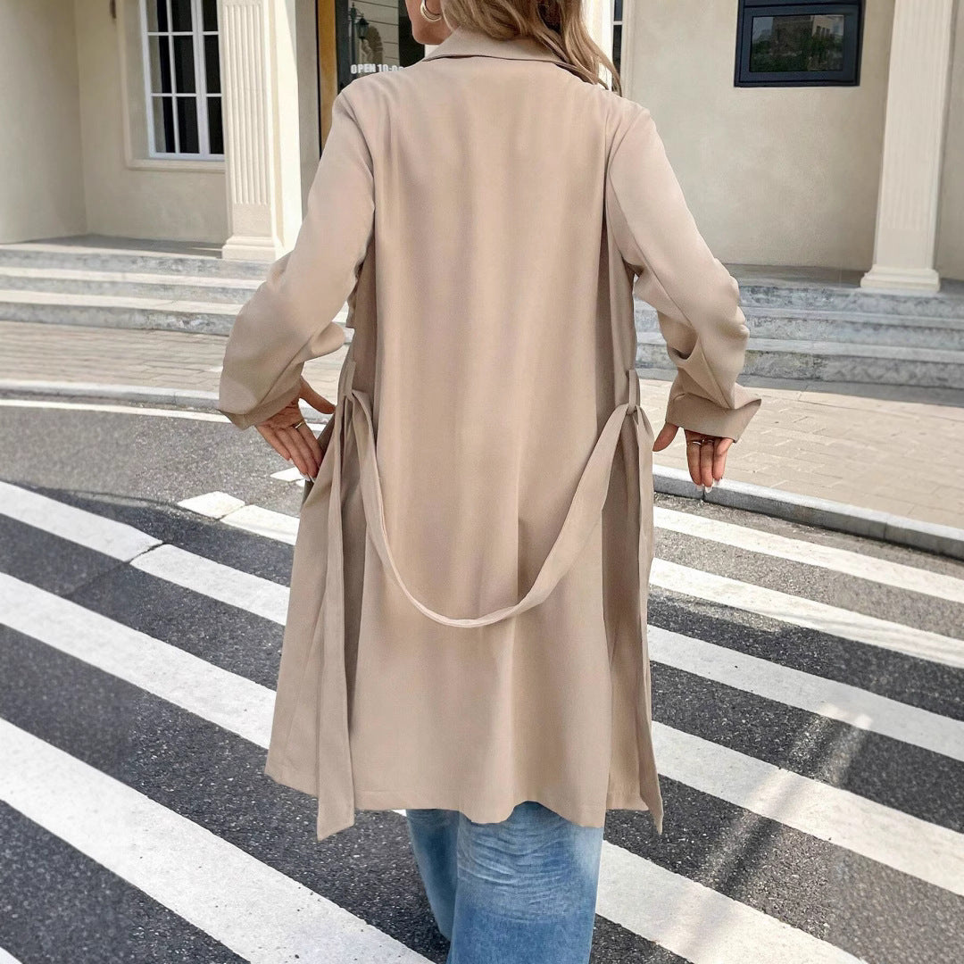 Damen Trenchcoat mit Knopfleiste