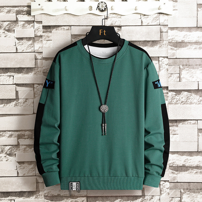 Herren Sport Sweatshirt mit Kontrastärmeln