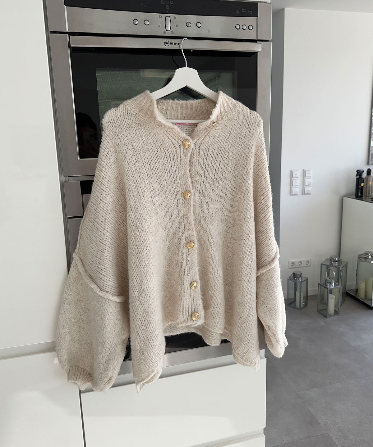 Damen Oversize Cardigan weich und warm für den Winter