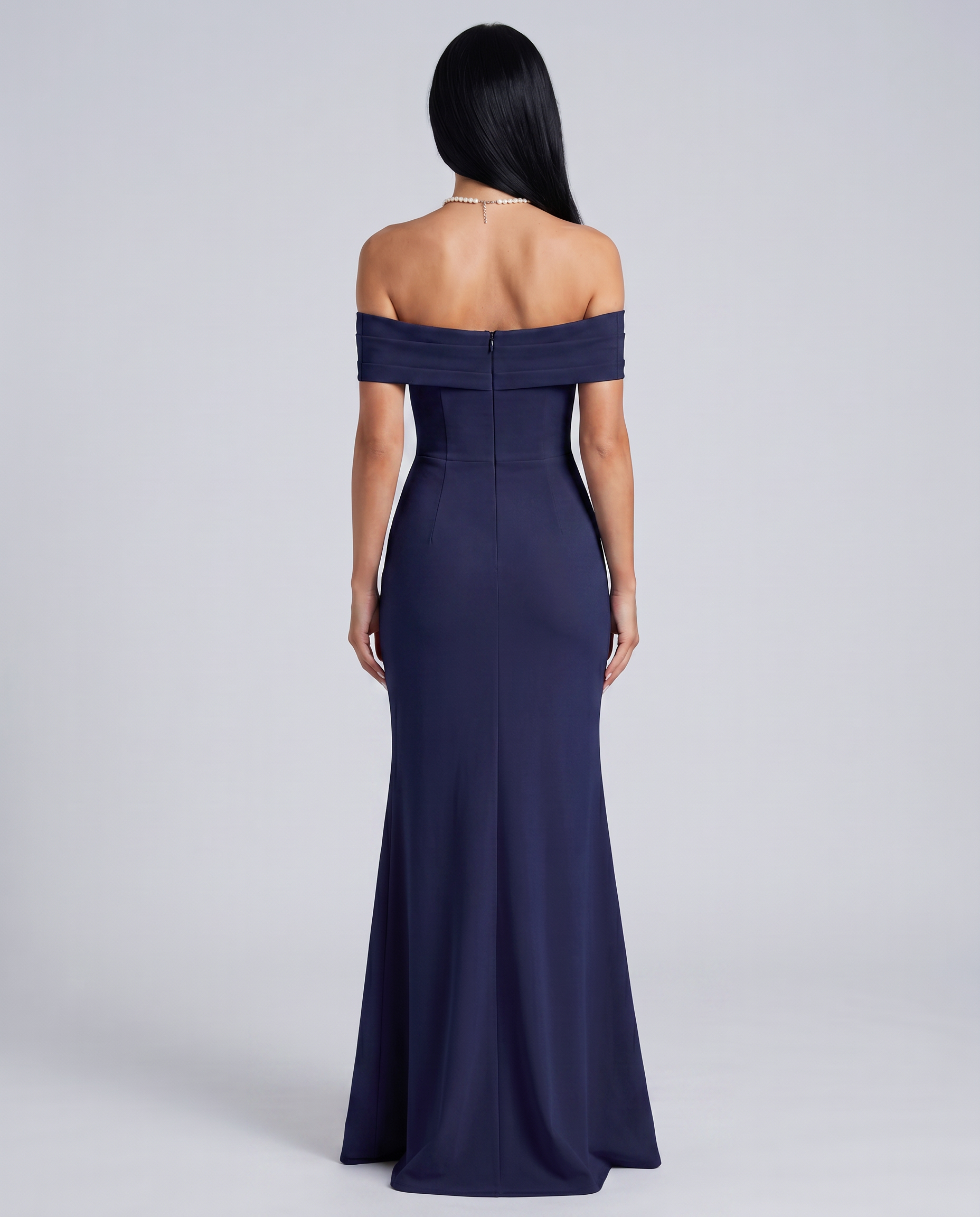 Damen Off Shoulder Maxikleid für elegante Abendmode