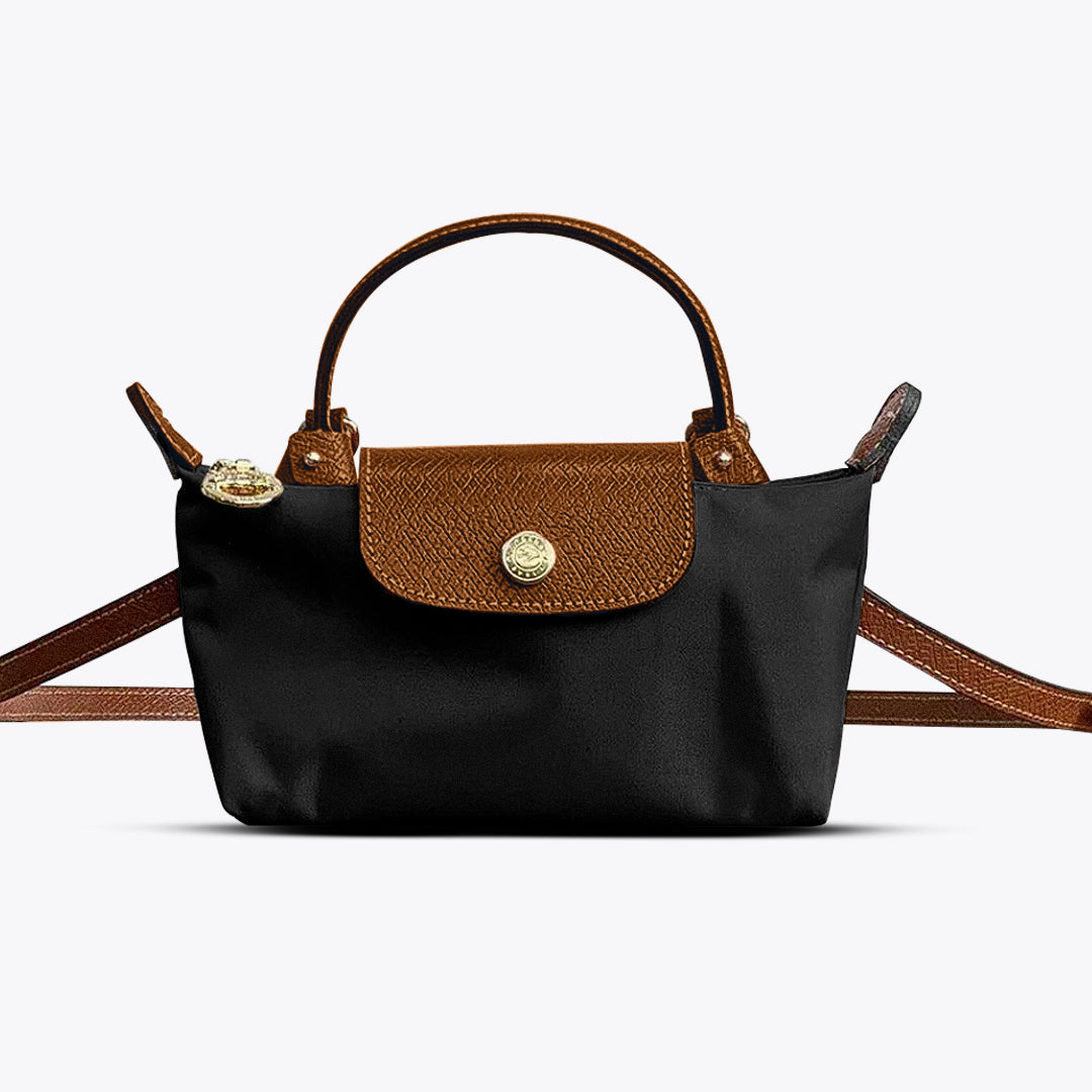 Damen Mini Crossbody Tasche aus Leder mit verstellbarem Trageriemen