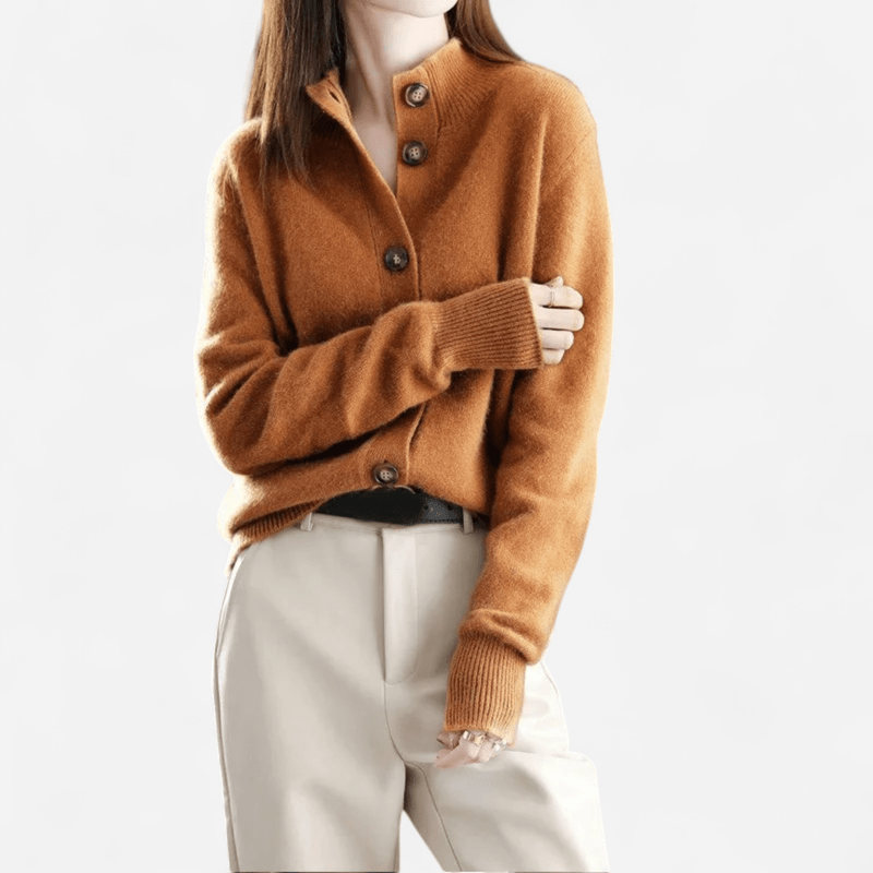 Damen Kaschmir Cardigan weich und klassisch