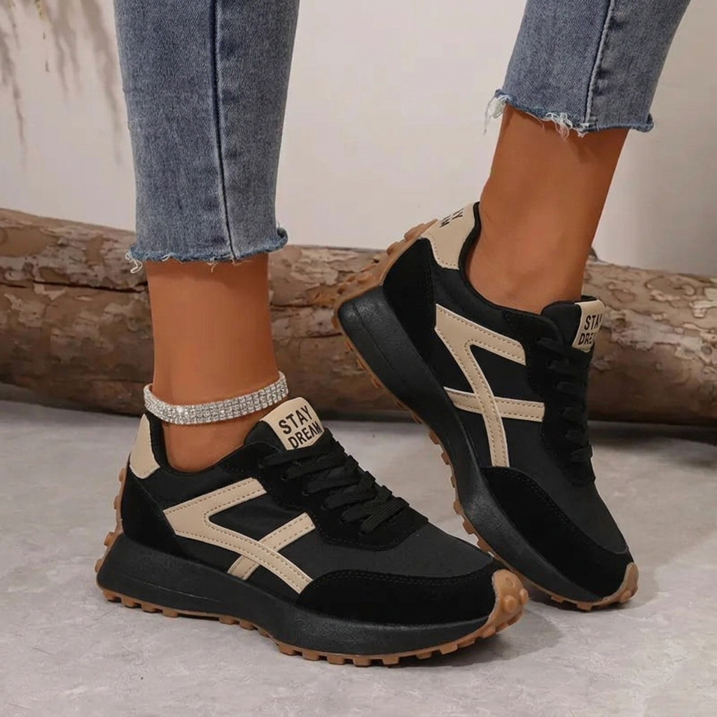Damen orthopädische Sneaker im Retro Stil bequem