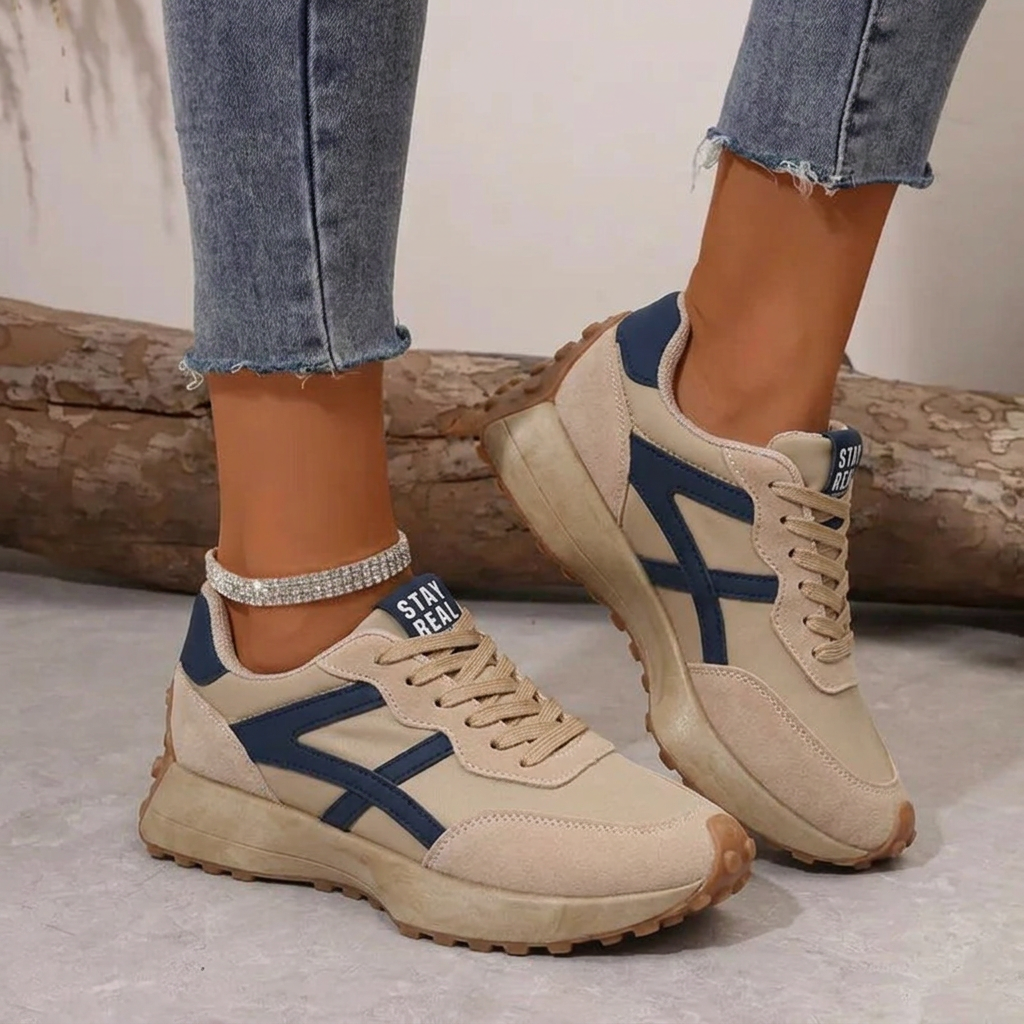 Damen orthopädische Sneaker im Retro Stil bequem