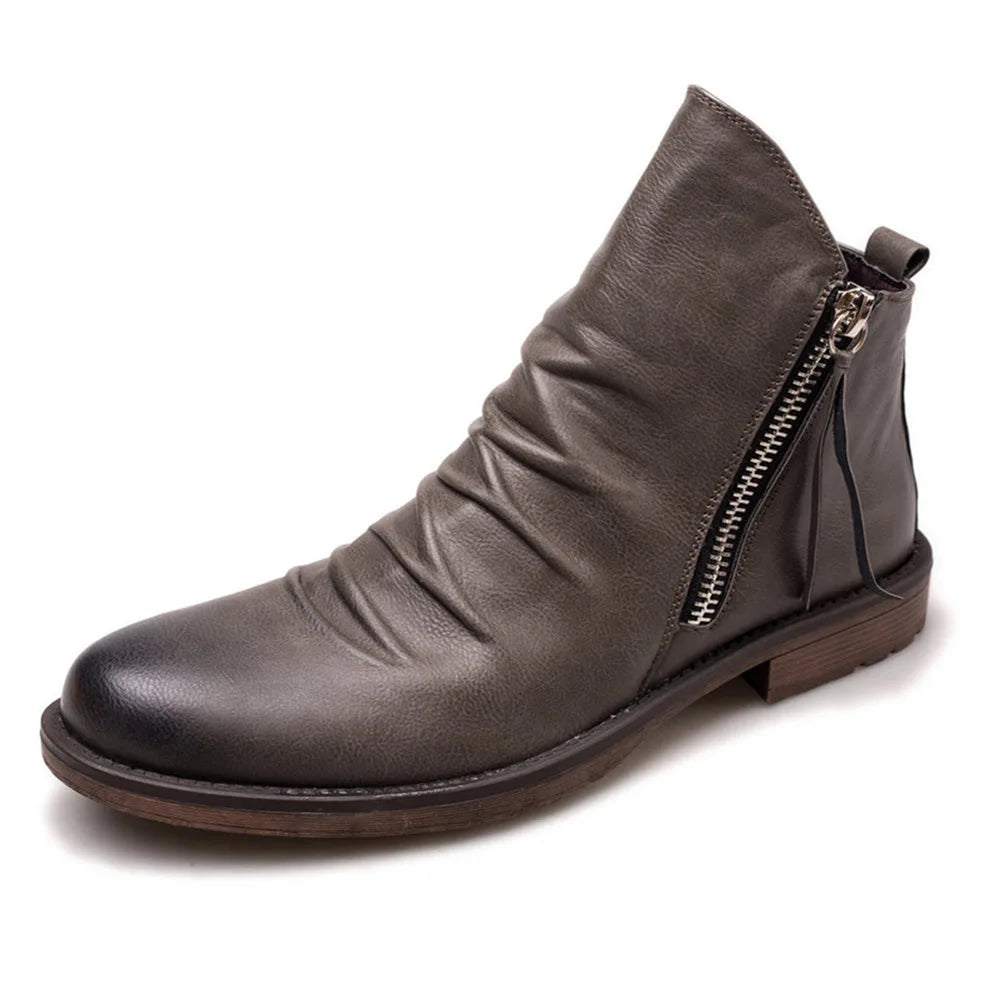 Herren Chelsea Boots mit Reißverschluss