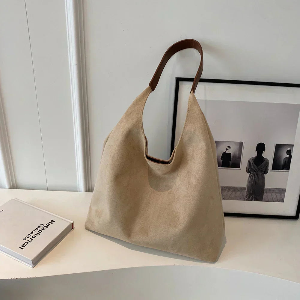 Venice Damen Tote Bag aus Veloursleder