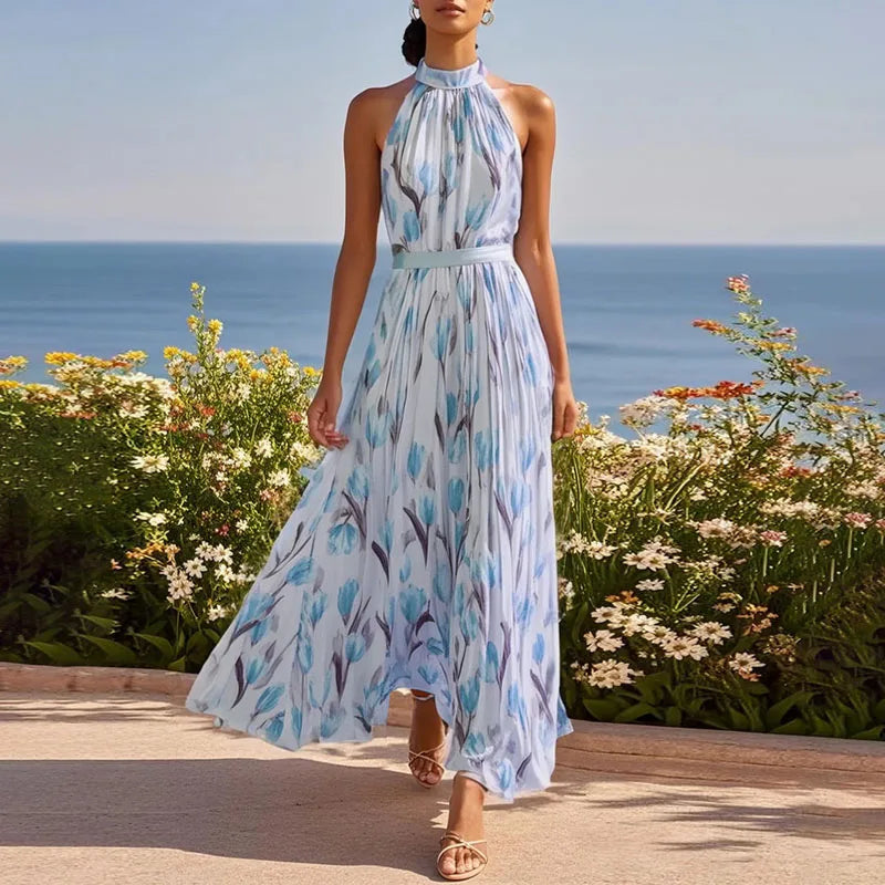 Paulina Damen Partykleid mit Blumenmuster