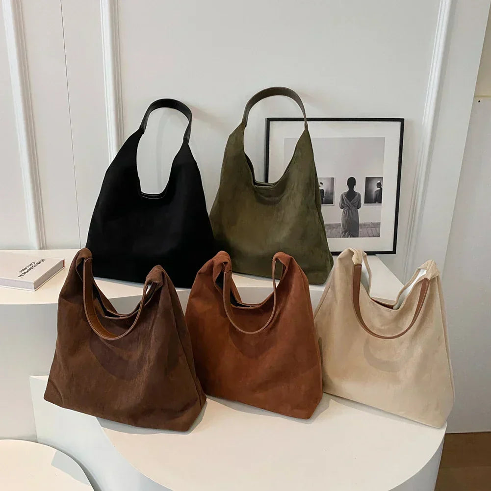 Venice Damen Tote Bag aus Veloursleder
