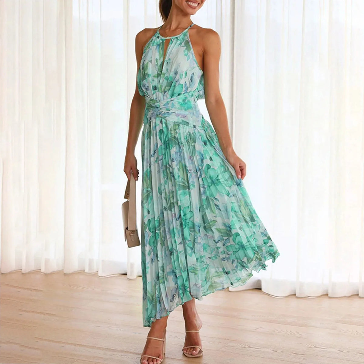 Alesa Damen Maxikleid