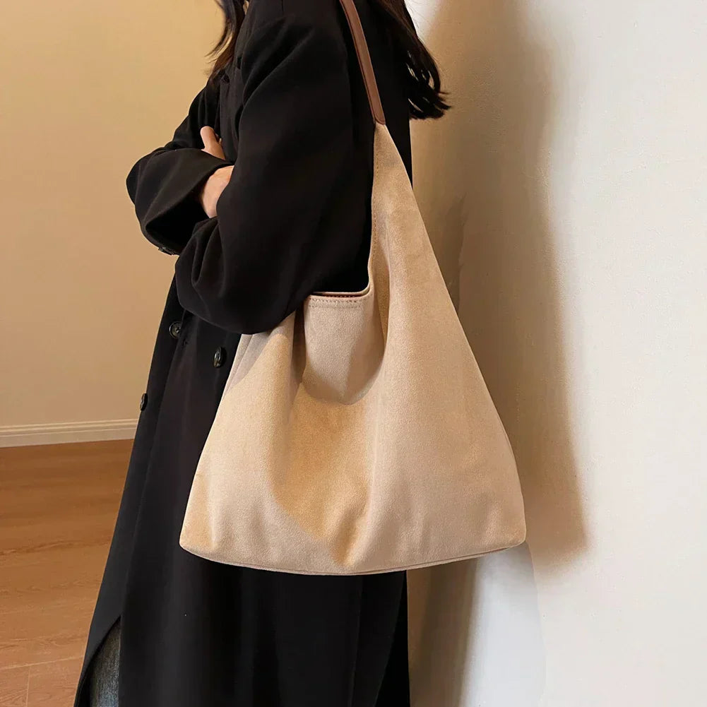 Venice Damen Tote Bag aus Veloursleder